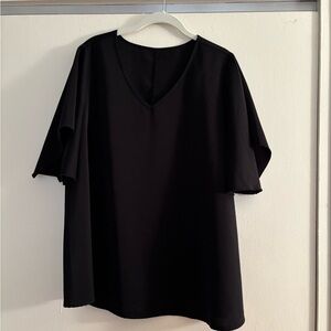 Black SHEIN 0XL short sleeve blouse